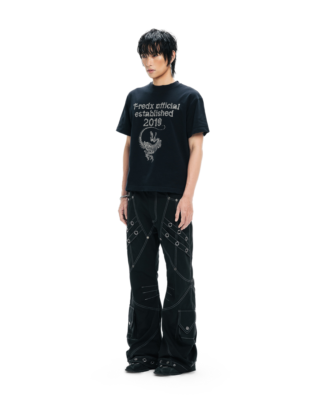LINKEDX FLARE PANTS - BLACK