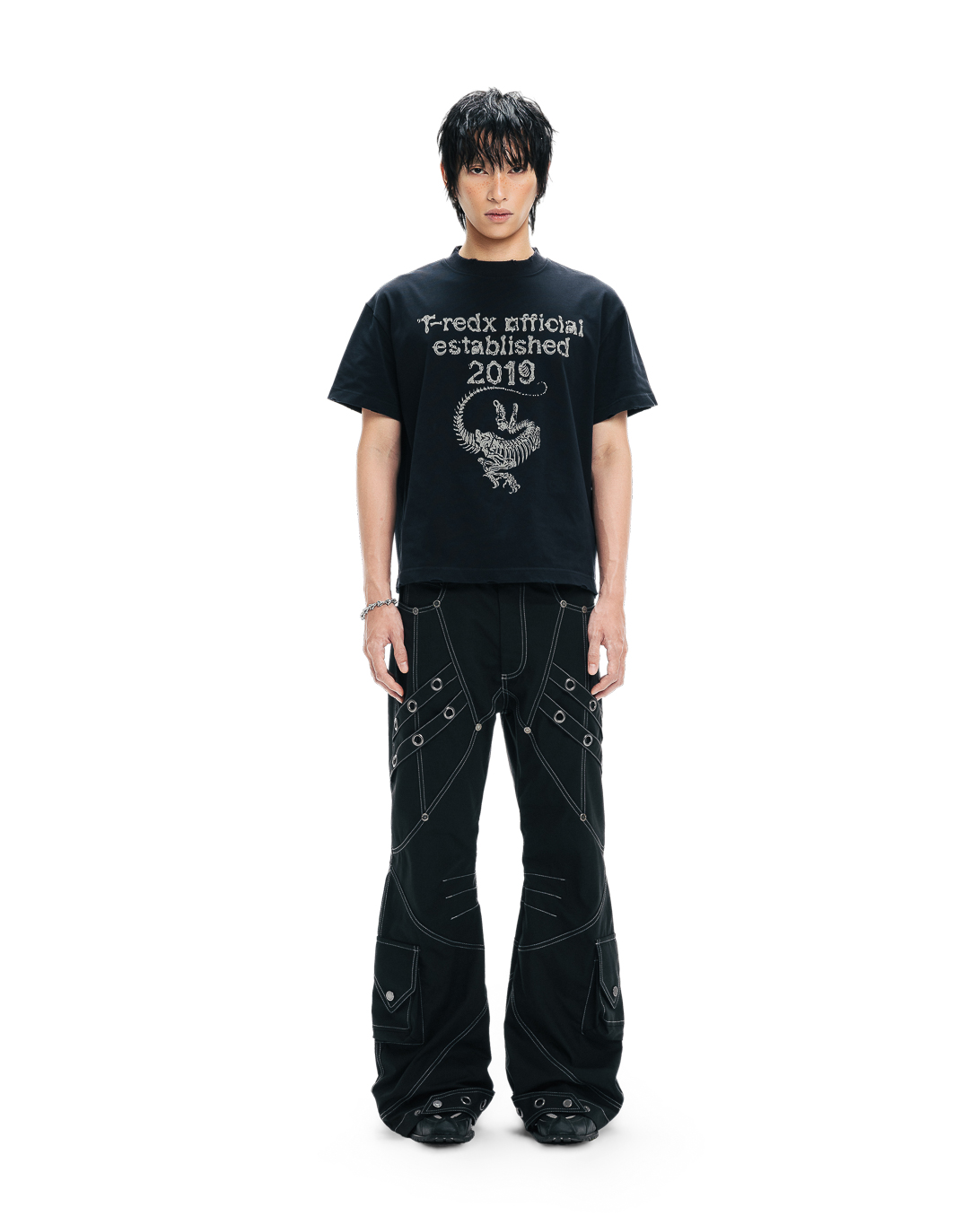 LINKEDX FLARE PANTS - BLACK