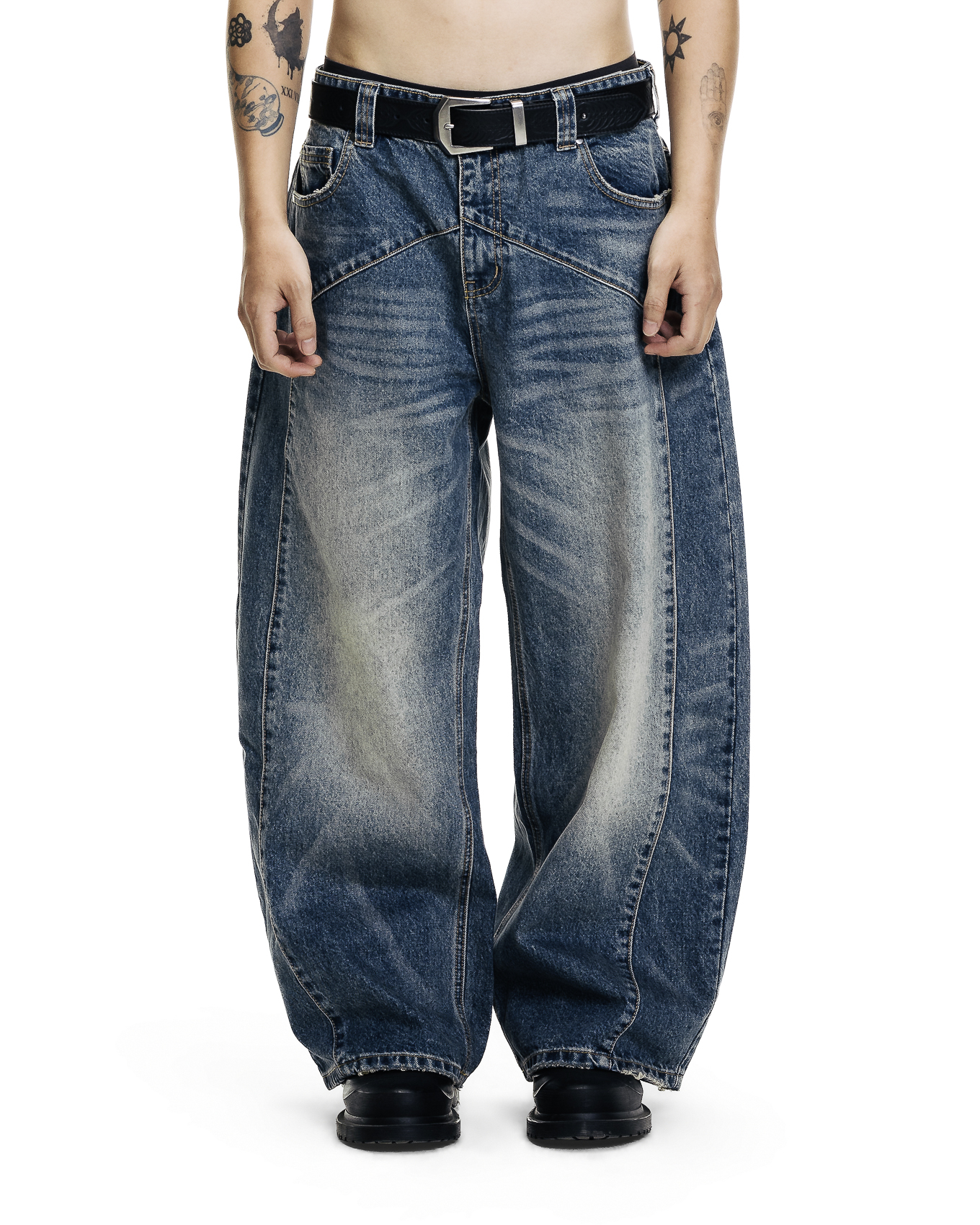 OGBEDX WASHED JEANS - BLUE