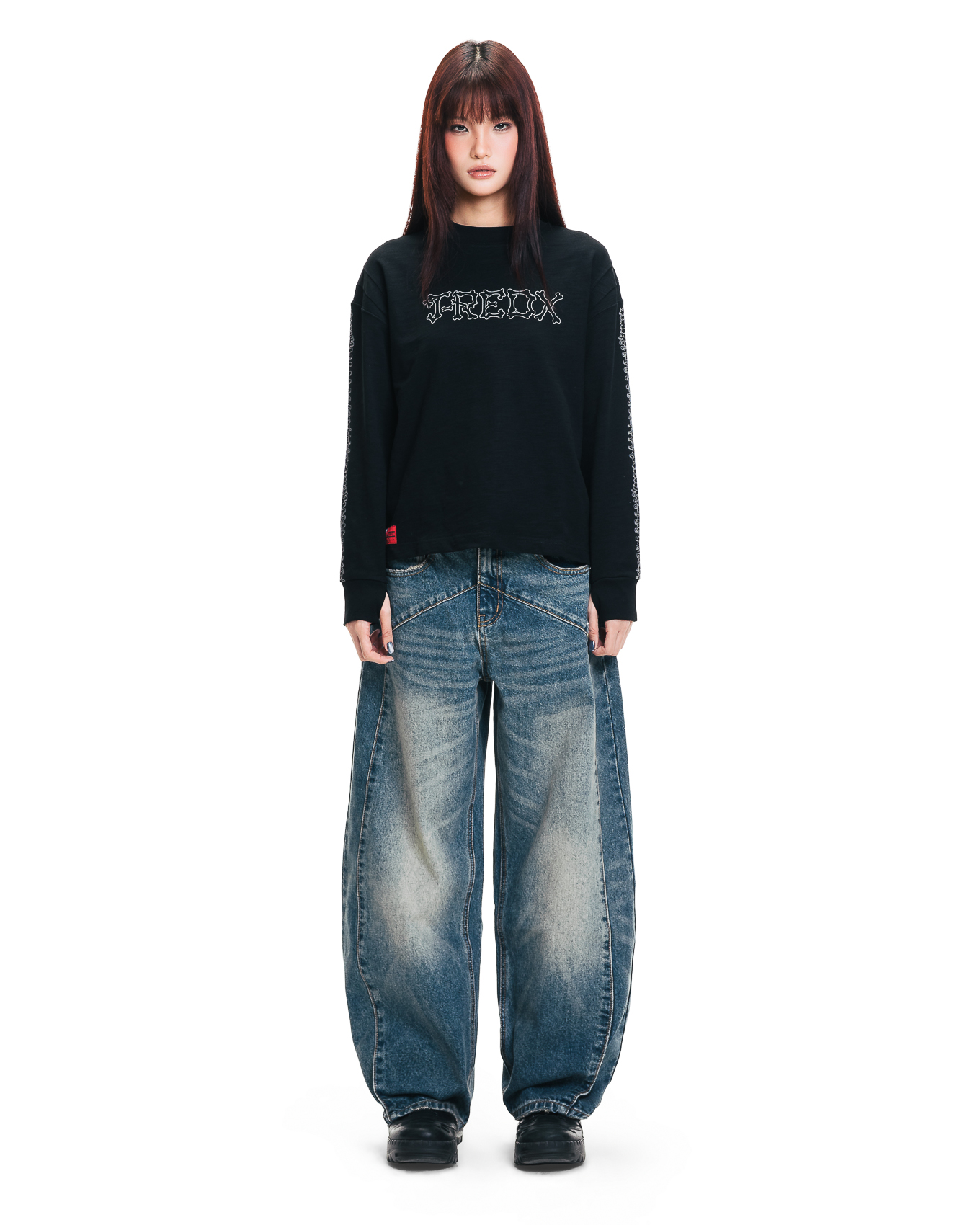 OGBEDX WASHED JEANS - BLUE