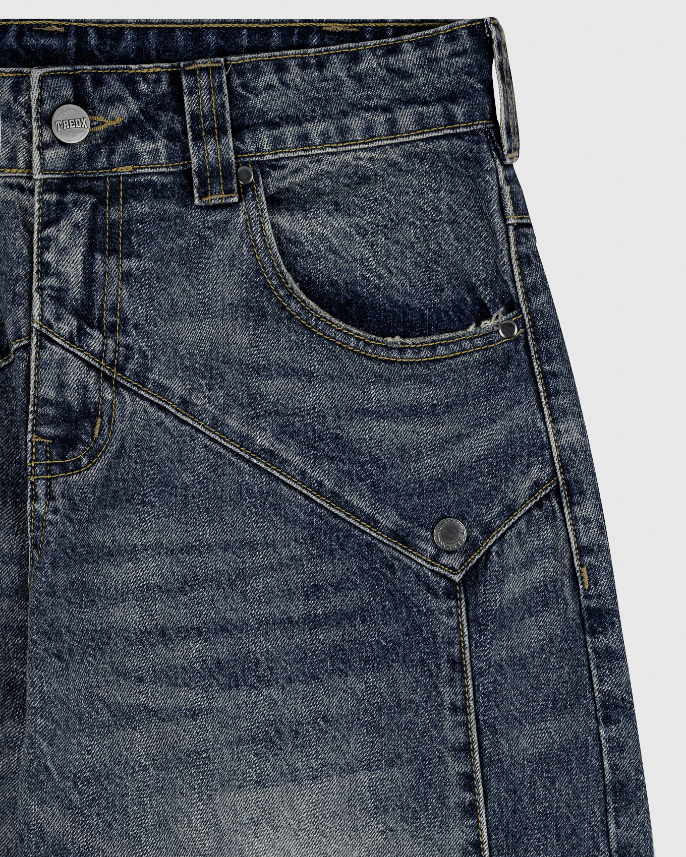 OGBEDX WASHED JEANS - BLUE