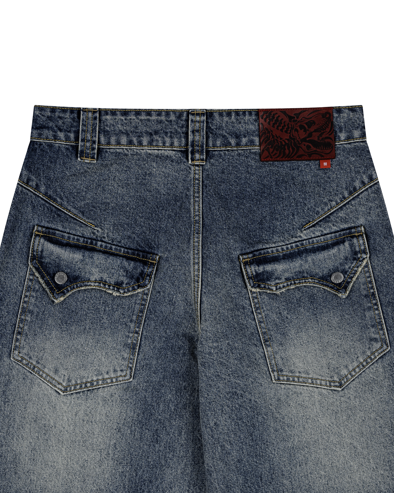 OGBEDX WASHED JEANS - BLUE
