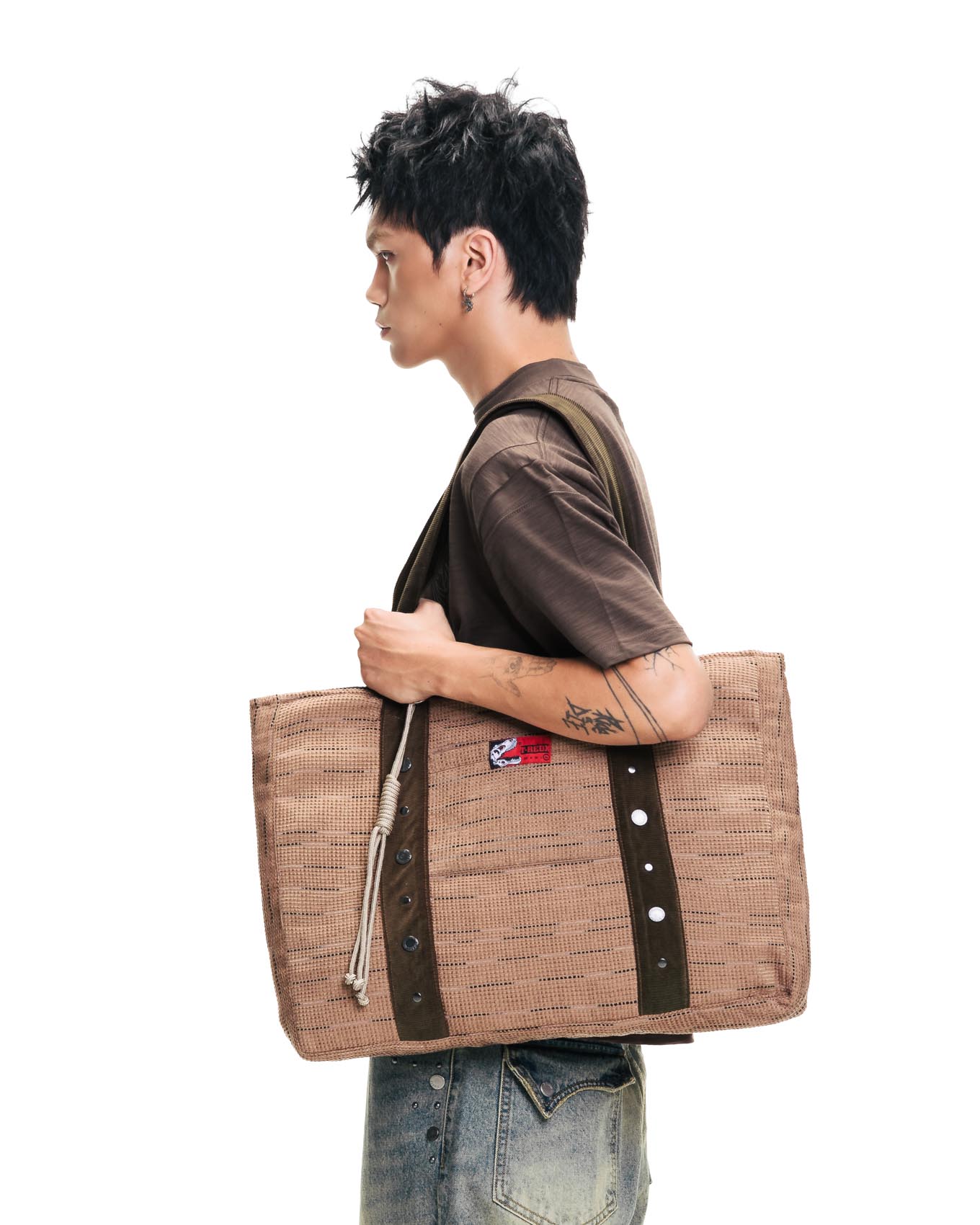 OLDEDX TOTEBAG - LIGHT BROWN