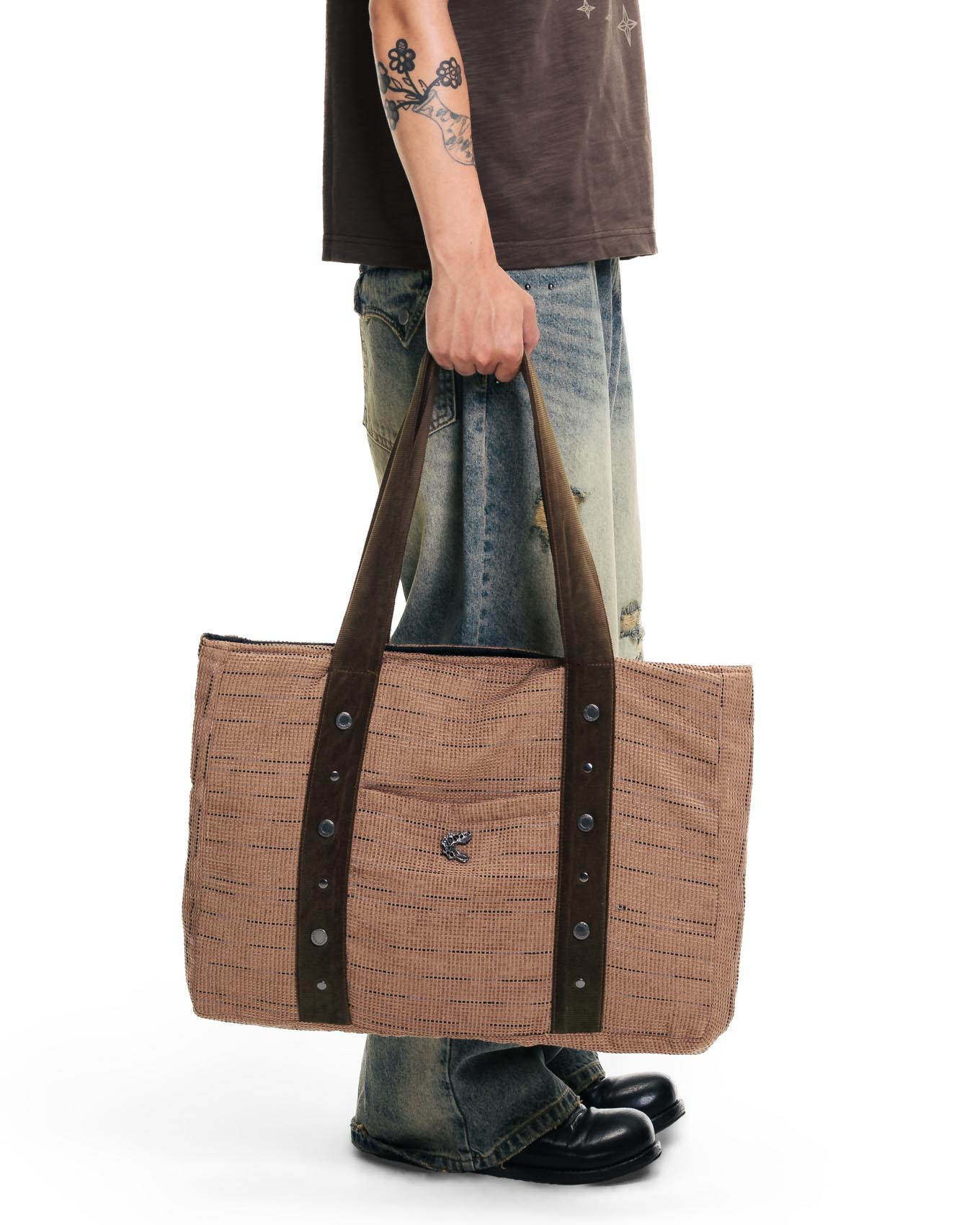 OLDEDX TOTEBAG - LIGHT BROWN