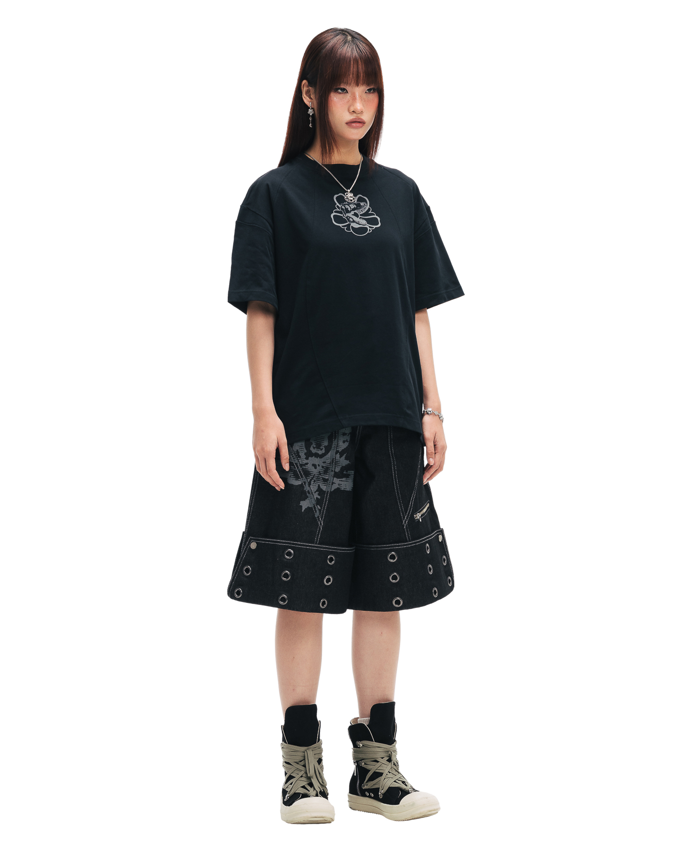 RENKEI REGULAR T-SHIRT - BLACK