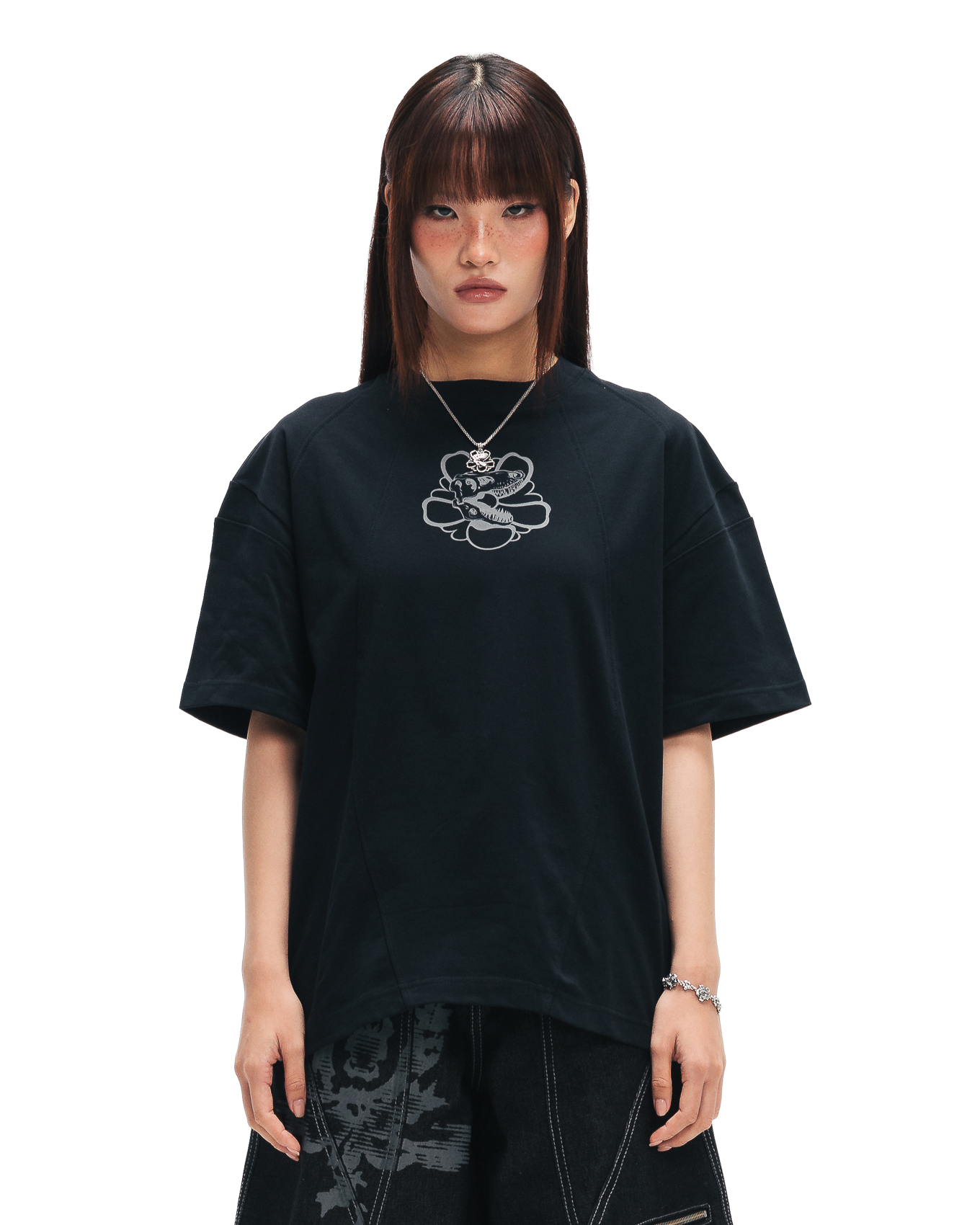 RENKEI REGULAR T-SHIRT - BLACK