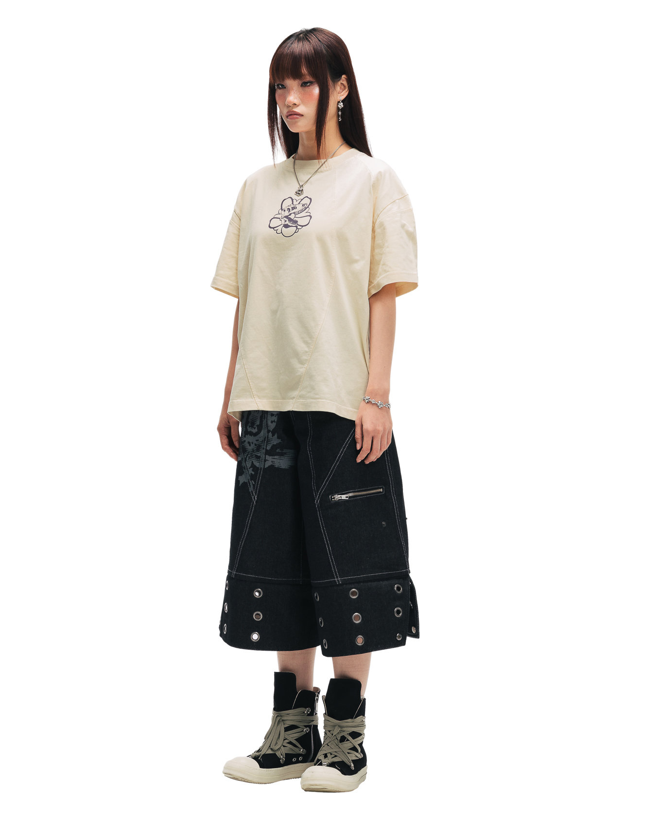 RENKEI REGULAR T-SHIRT - CREAM