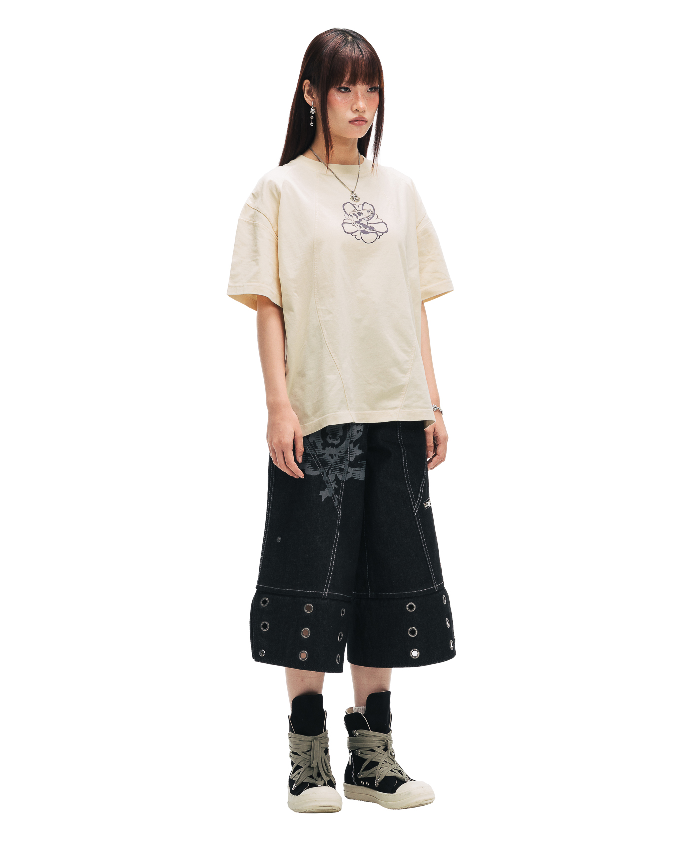 RENKEI REGULAR T-SHIRT - CREAM