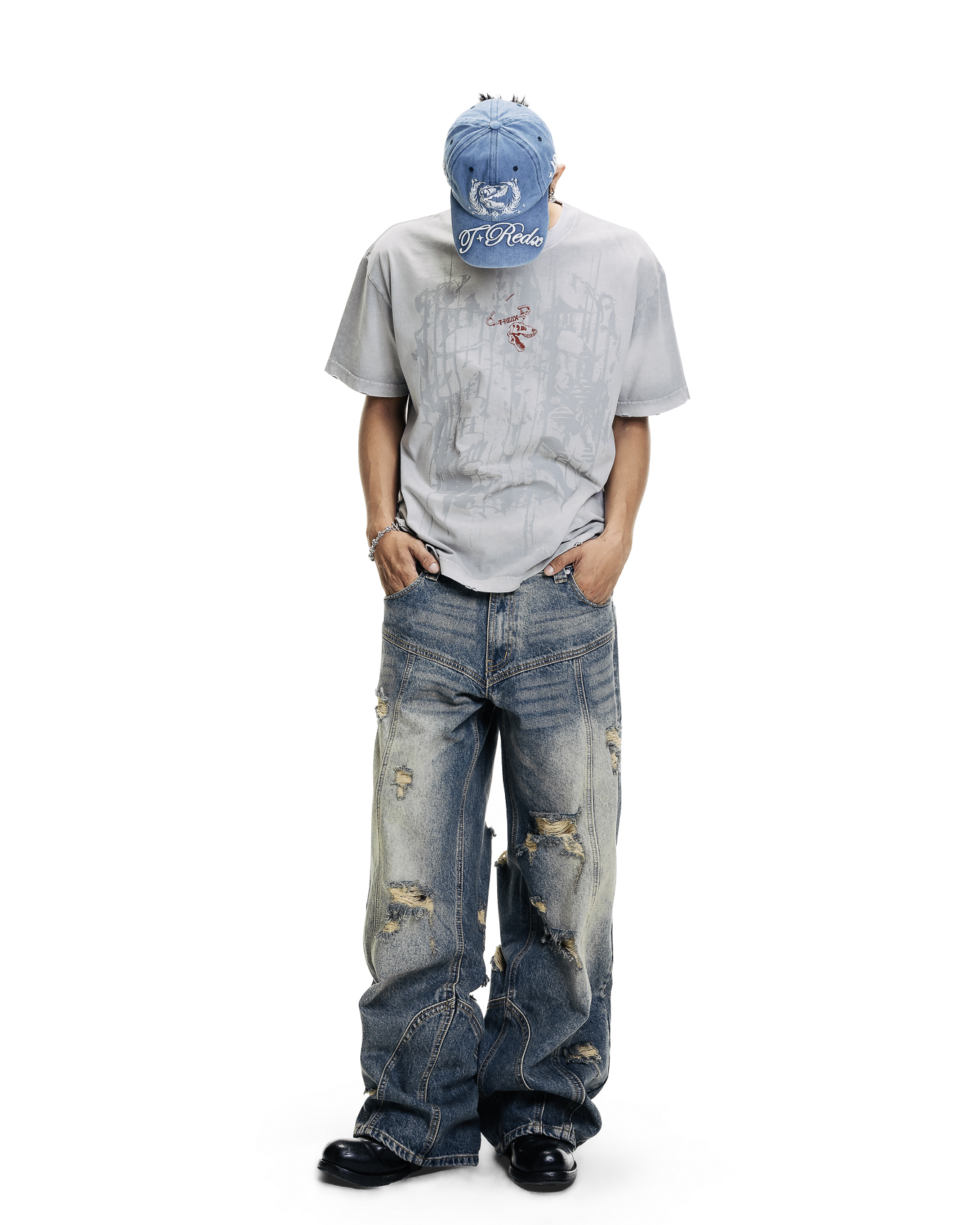 RIVEDX RIBBED JEANS