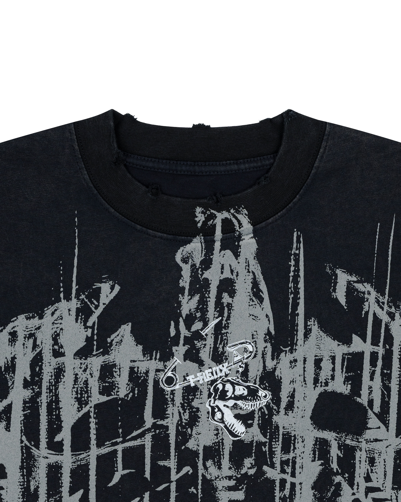SAFEDX-T PIN WASHED TEE - BLACK