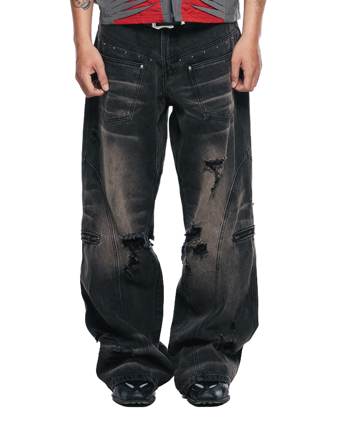 SANDEDX WASHED JEANS