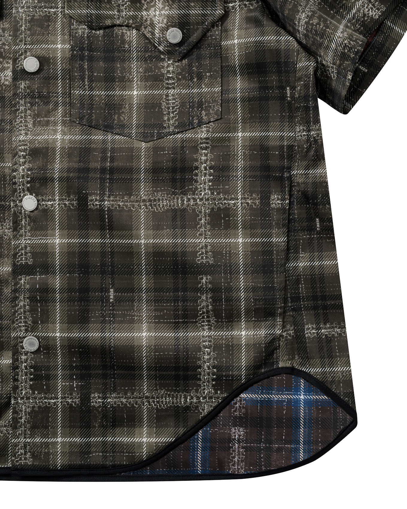 SL-DAZZLEDX REVERSIBLE SHIRT - OLIVE / BLUE