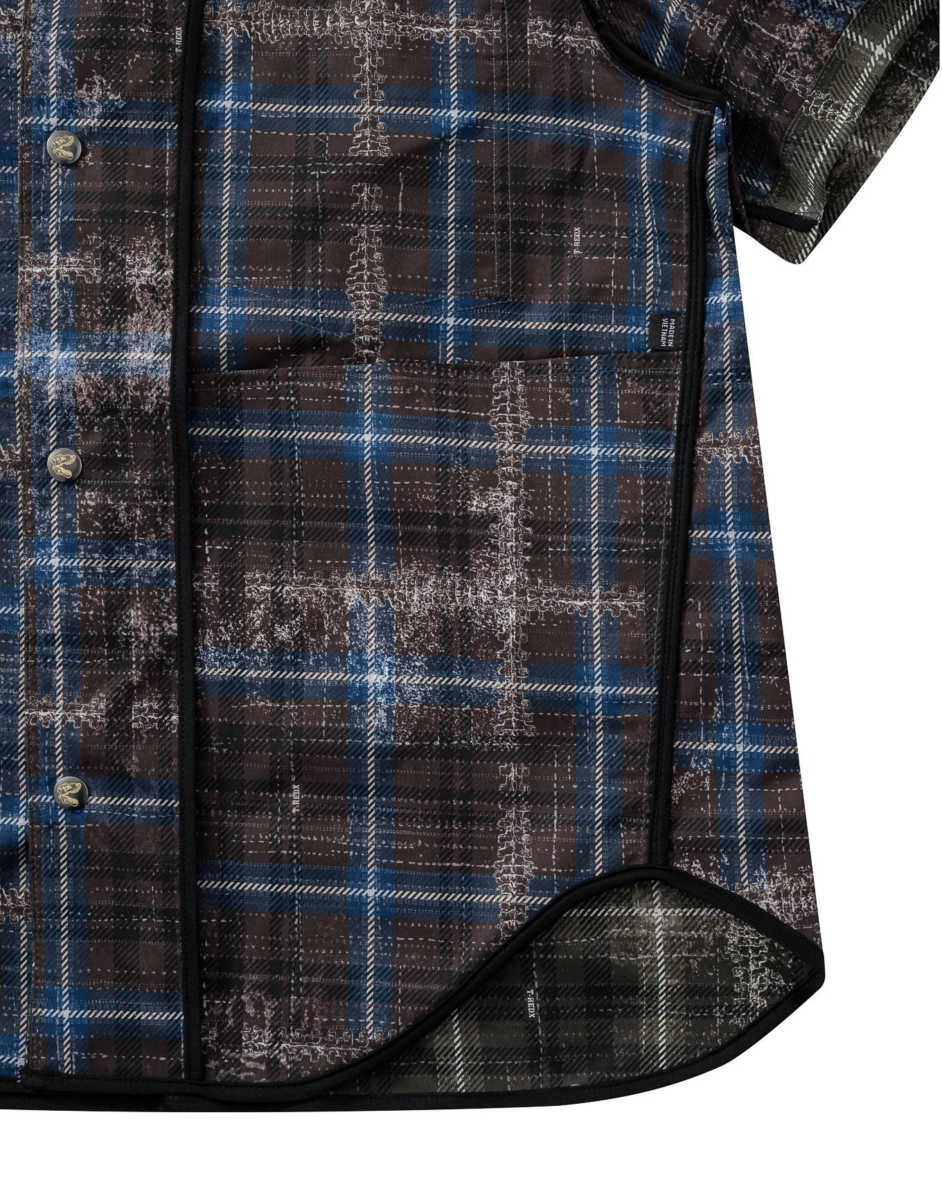 SL-DAZZLEDX REVERSIBLE SHIRT - OLIVE / BLUE