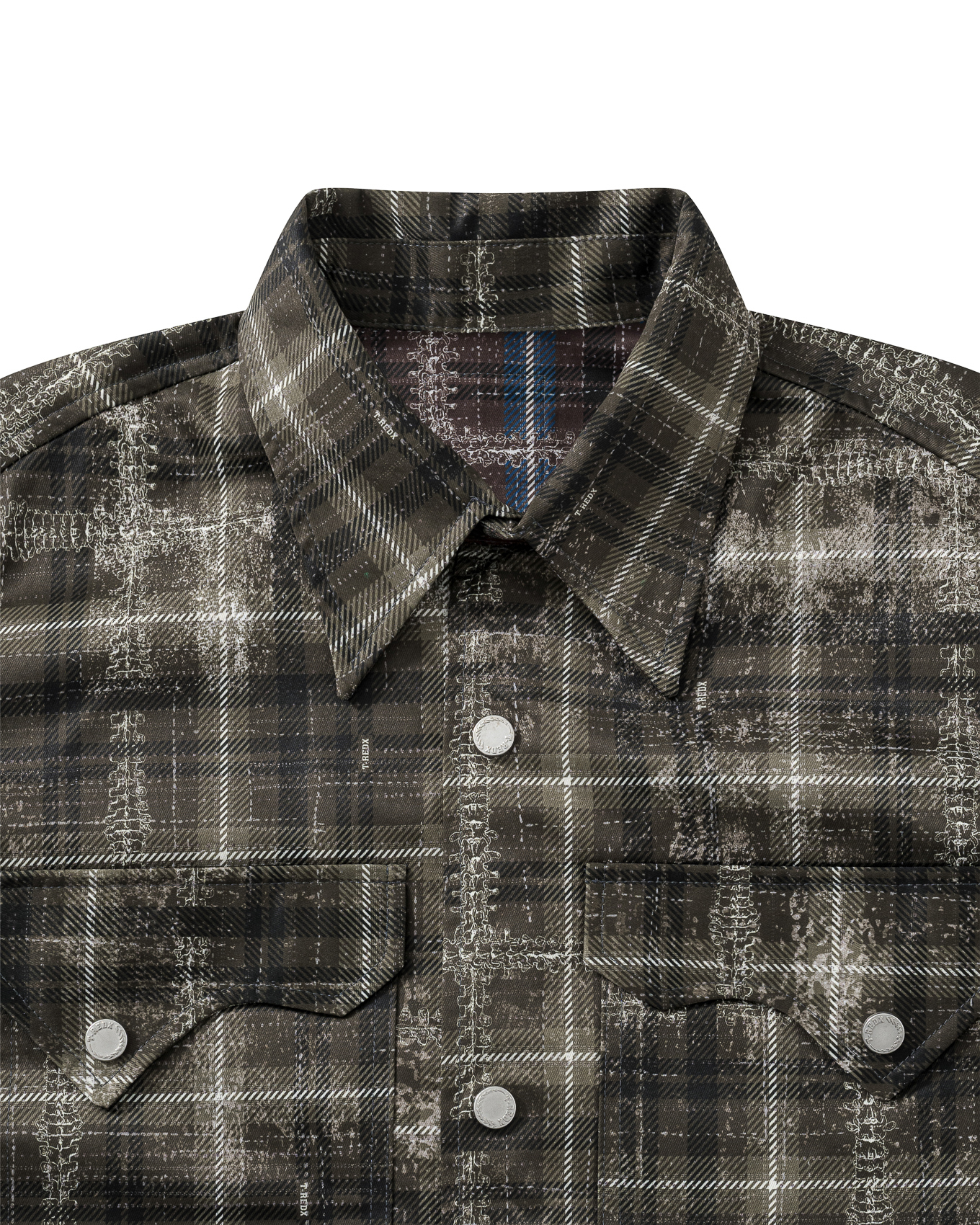 SL-DAZZLEDX REVERSIBLE SHIRT - OLIVE / BLUE