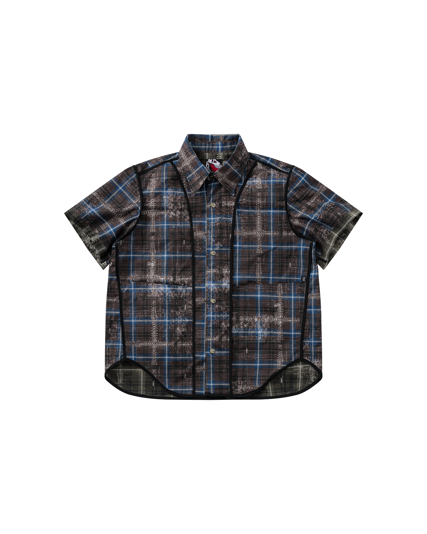 SL-DAZZLEDX REVERSIBLE SHIRT - OLIVE / BLUE