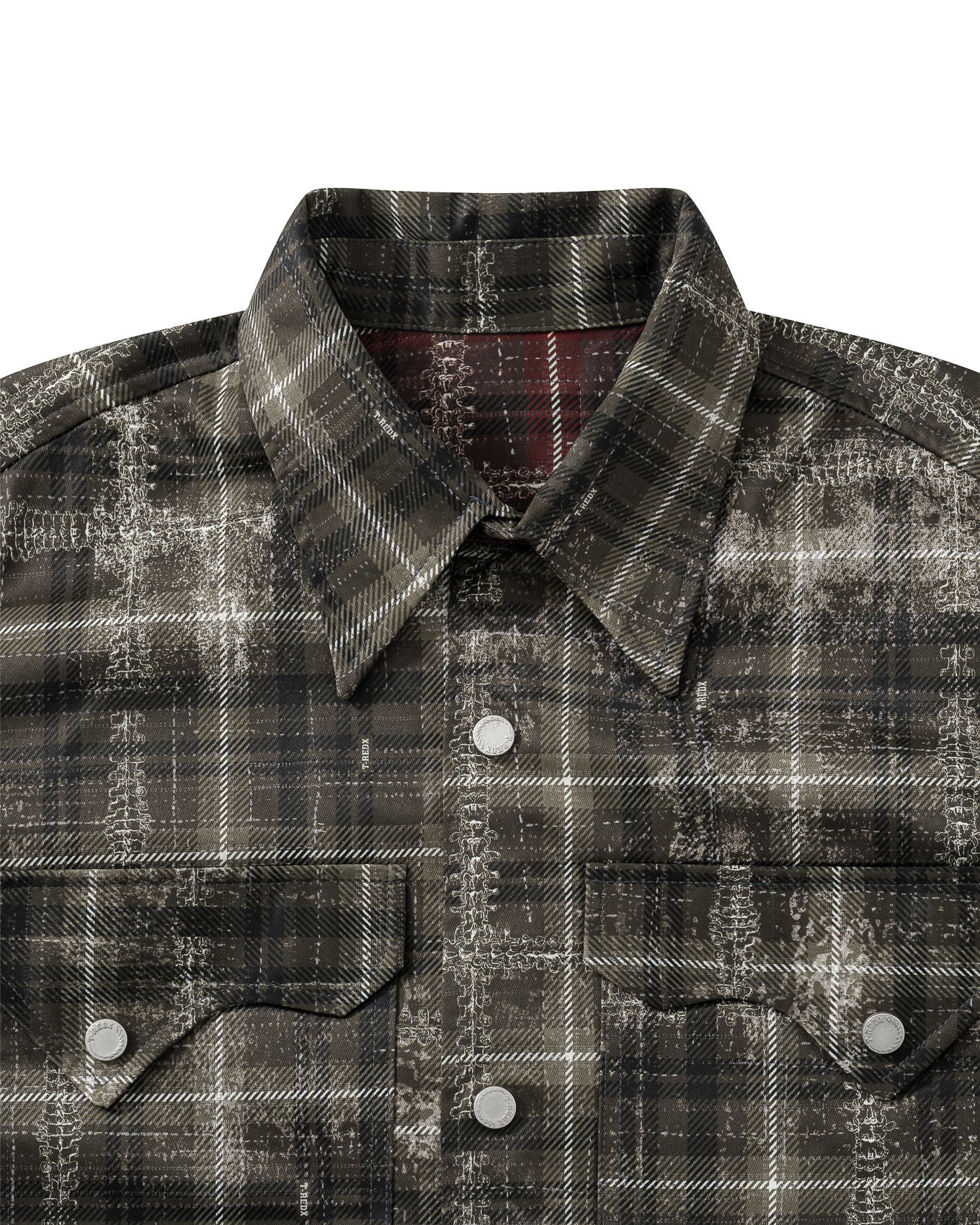 SL-DAZZLEDX REVERSIBLE SHIRT - OLIVE/ RED