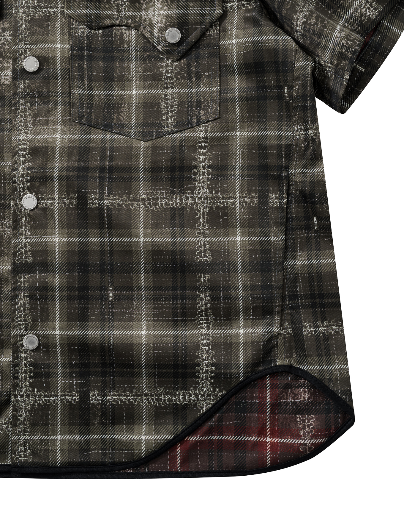SL-DAZZLEDX REVERSIBLE SHIRT - OLIVE/ RED