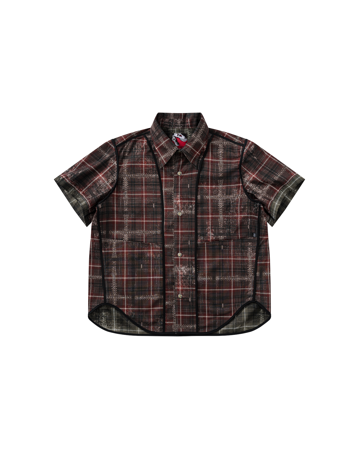 SL-DAZZLEDX REVERSIBLE SHIRT - OLIVE/ RED