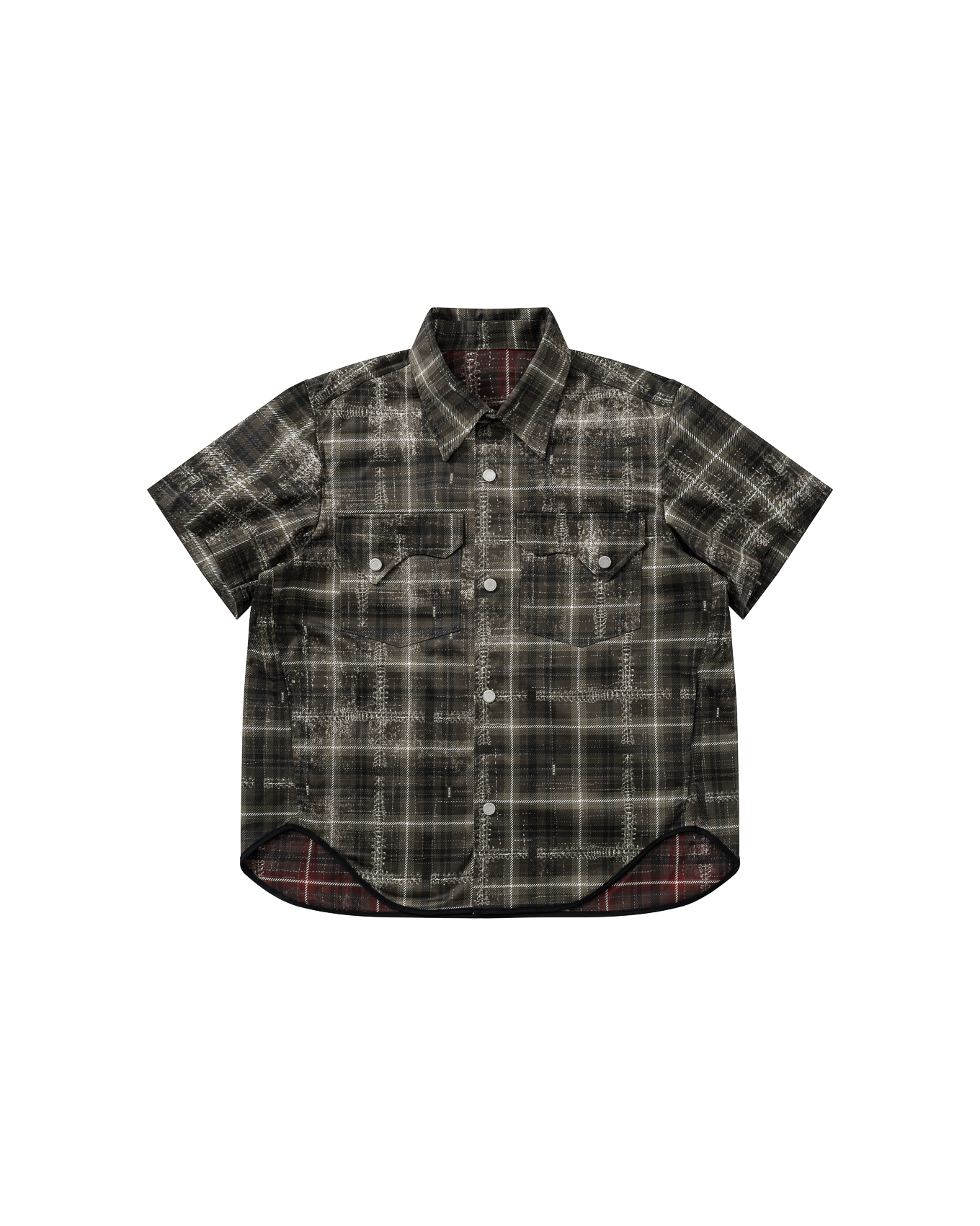SL-DAZZLEDX REVERSIBLE SHIRT - OLIVE/ RED