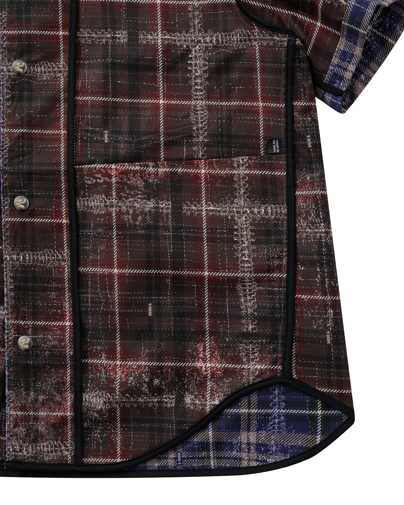 SL-DAZZLEDX REVERSIBLE SHIRT - PURPLE / RED