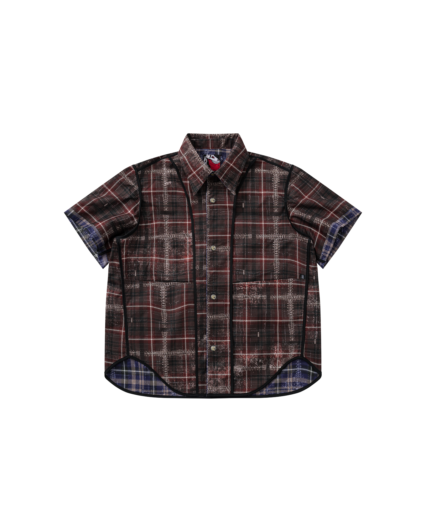SL-DAZZLEDX REVERSIBLE SHIRT - PURPLE / RED