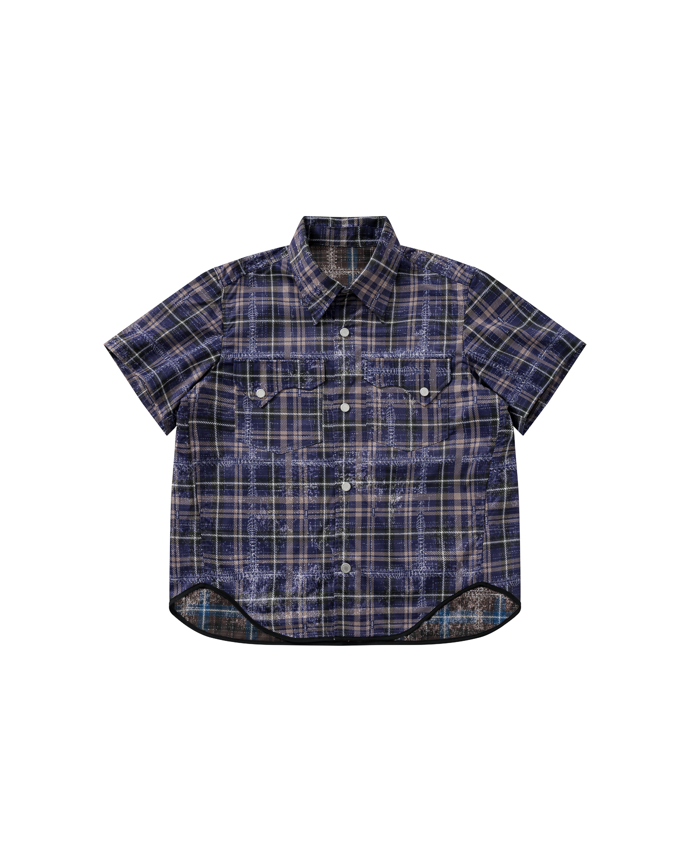 SL-DAZZLEDX REVERSIBLE SHIRT - PURPLE / BLUE
