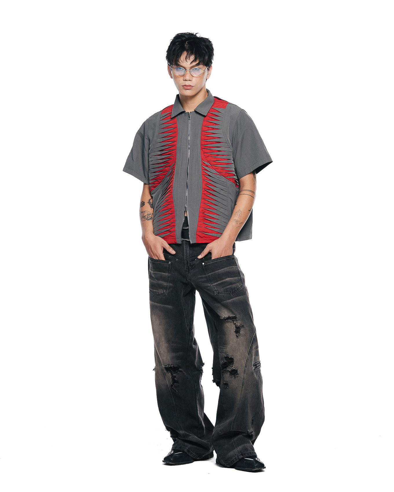 SANDEDX WASHED JEANS