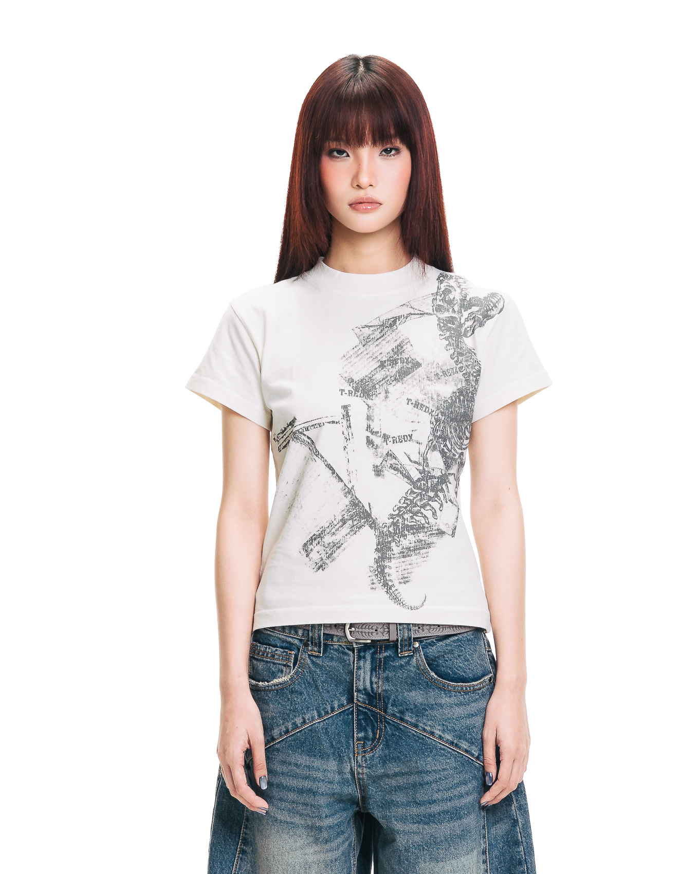 TAPPEDX FITTED TEE - WHITE