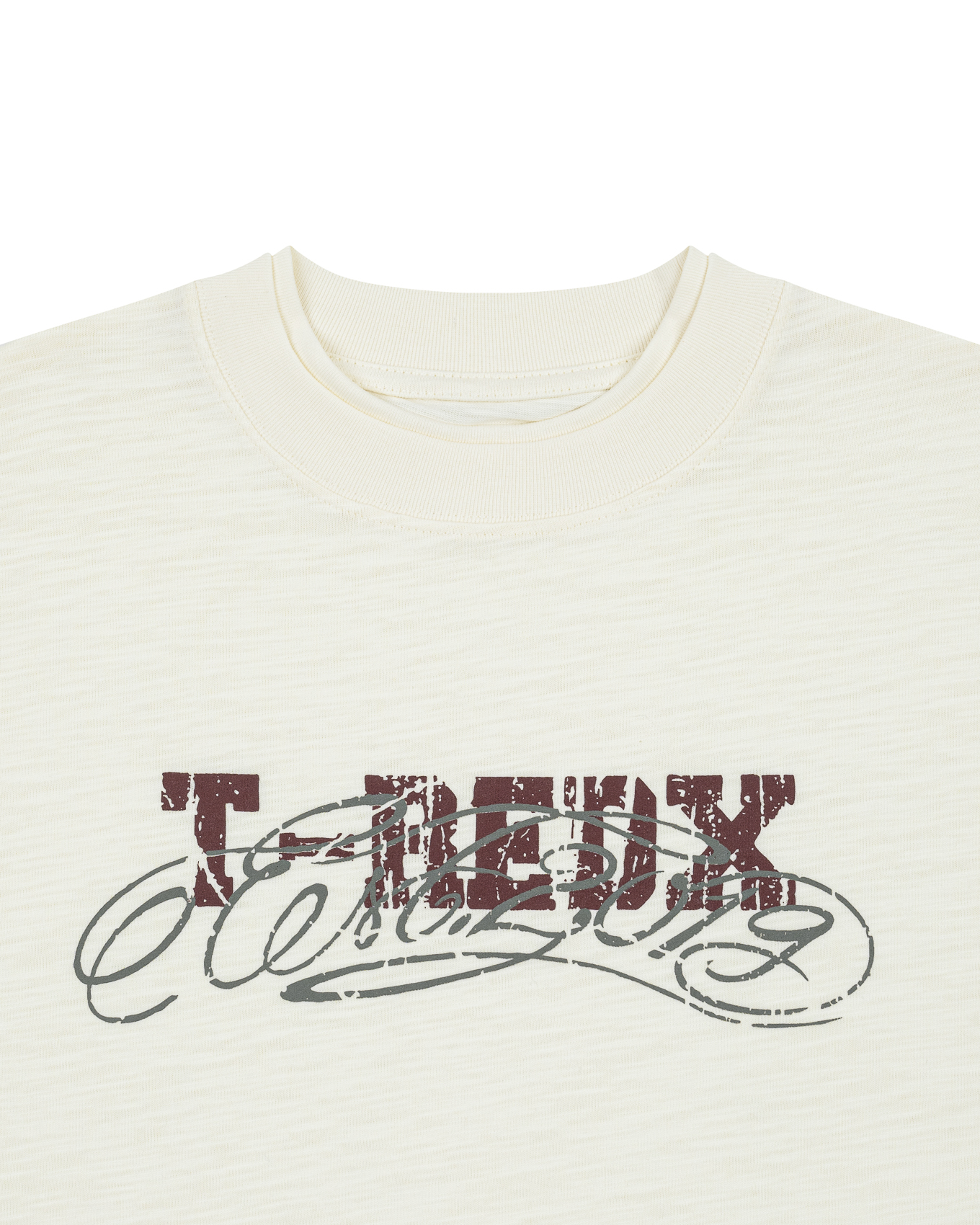 TYPEDX SLUB TEE - CREAM