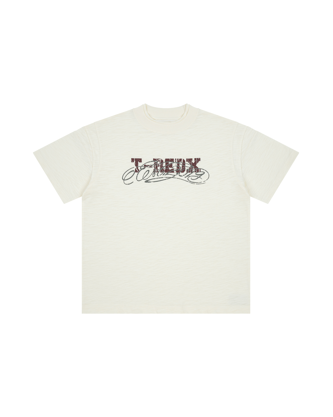 TYPEDX SLUB TEE - CREAM