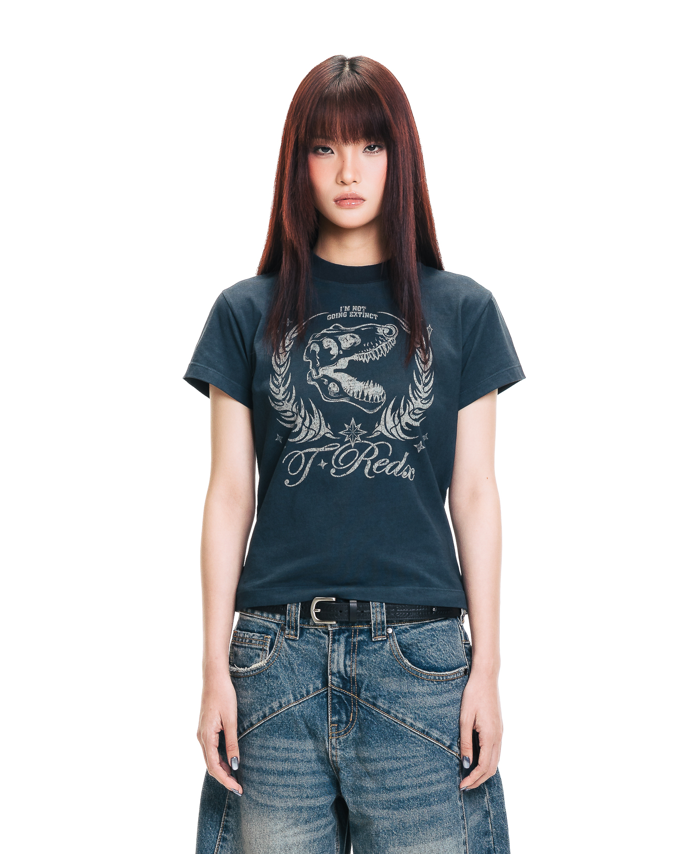 ULNEDX WASH FITTED TEE - NAVY