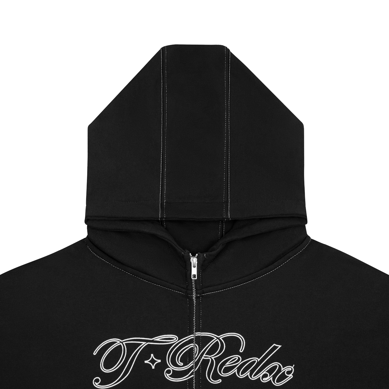ULNEDX ZIPPED HOODIE - BLACK