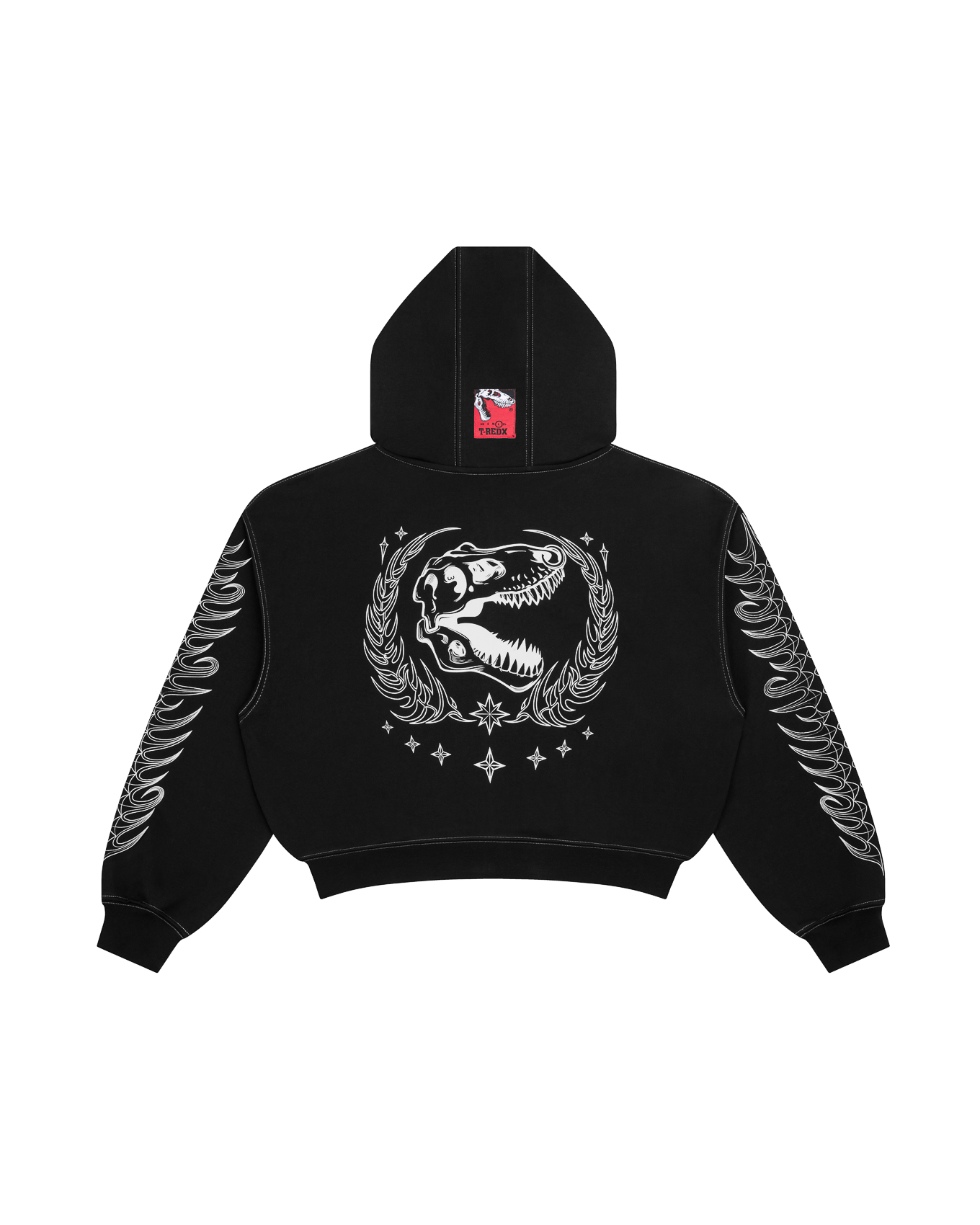 ULNEDX ZIPPED HOODIE - BLACK