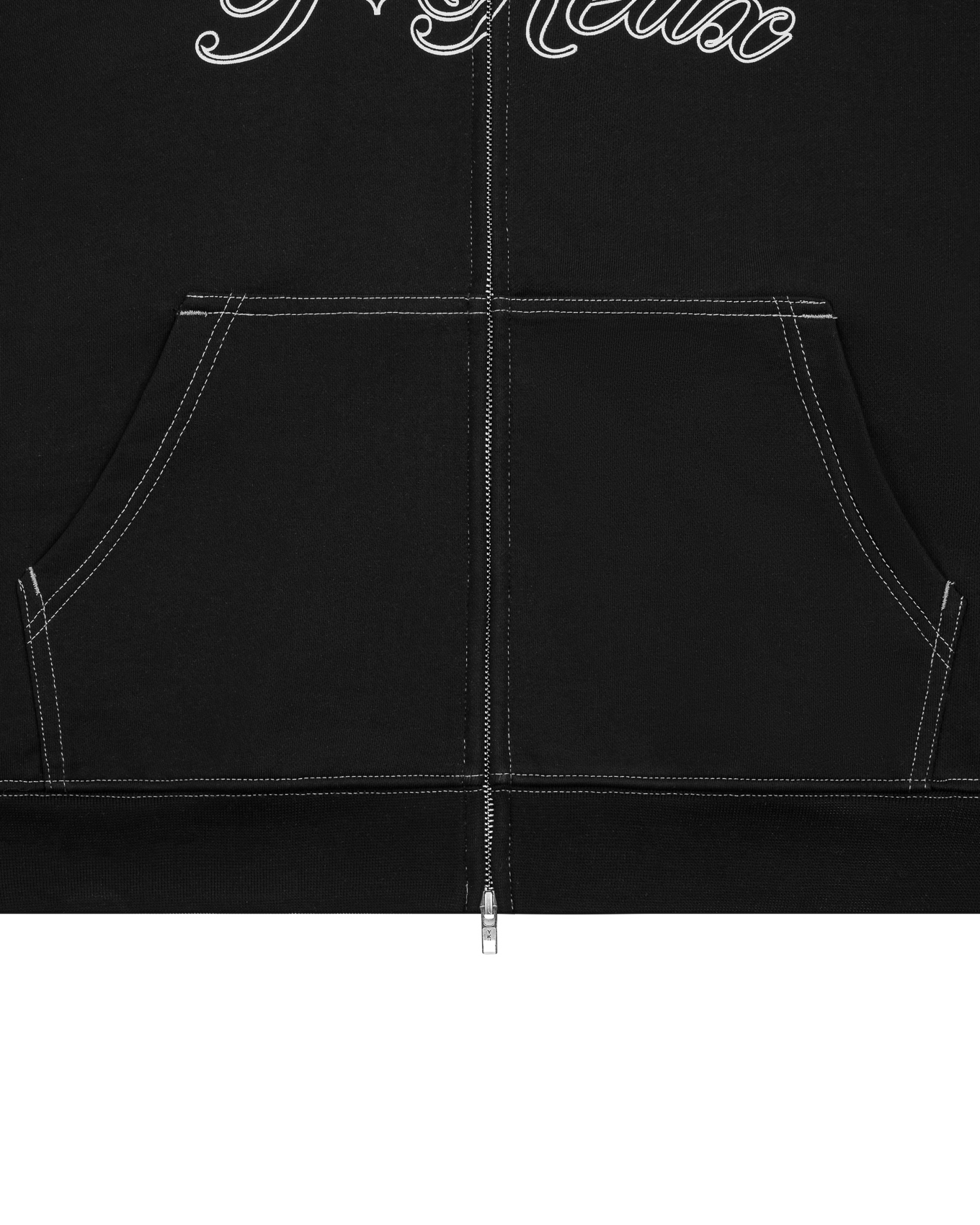ULNEDX ZIPPED HOODIE - BLACK