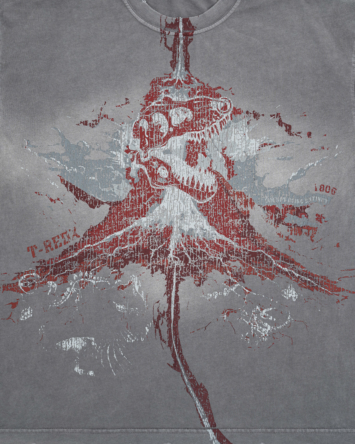 VOLCANOEDX WASHED TEE - Grey