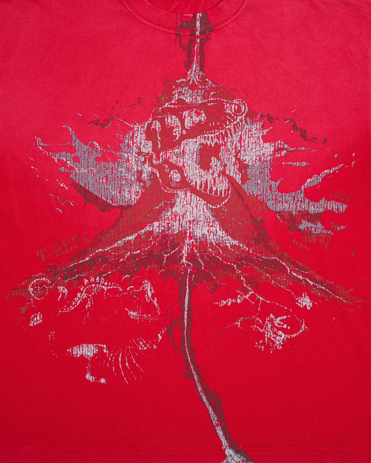 VOLCANOEDX WASHED TEE - Red