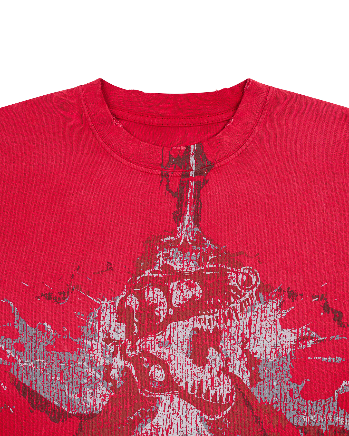 VOLCANOEDX WASHED TEE - Red