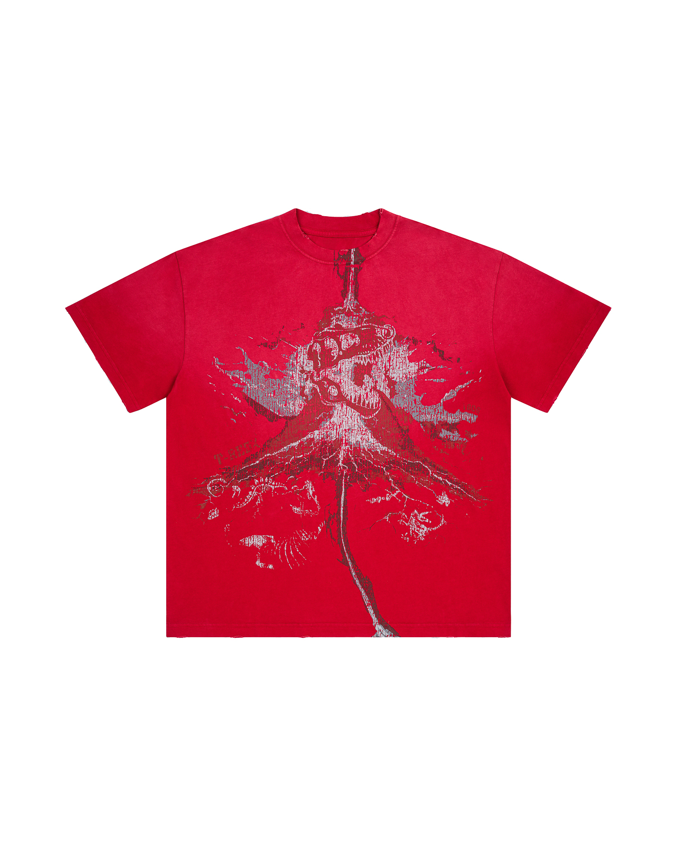 VOLCANOEDX WASHED TEE - Red