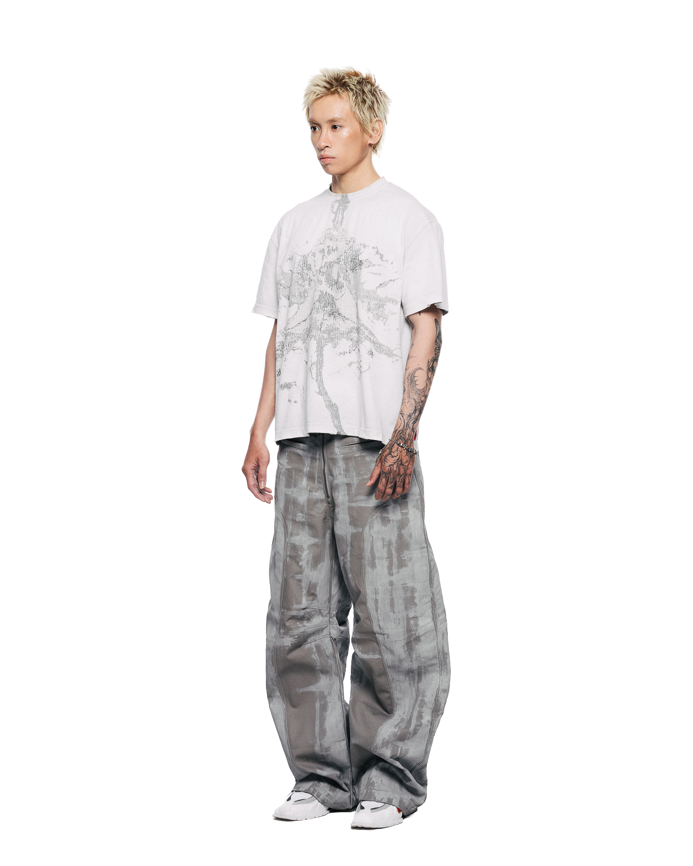 VOLCANOEDX WASHED TEE - White