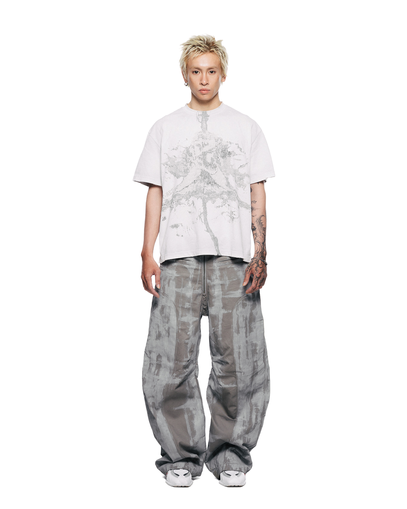 VOLCANOEDX WASHED TEE - White