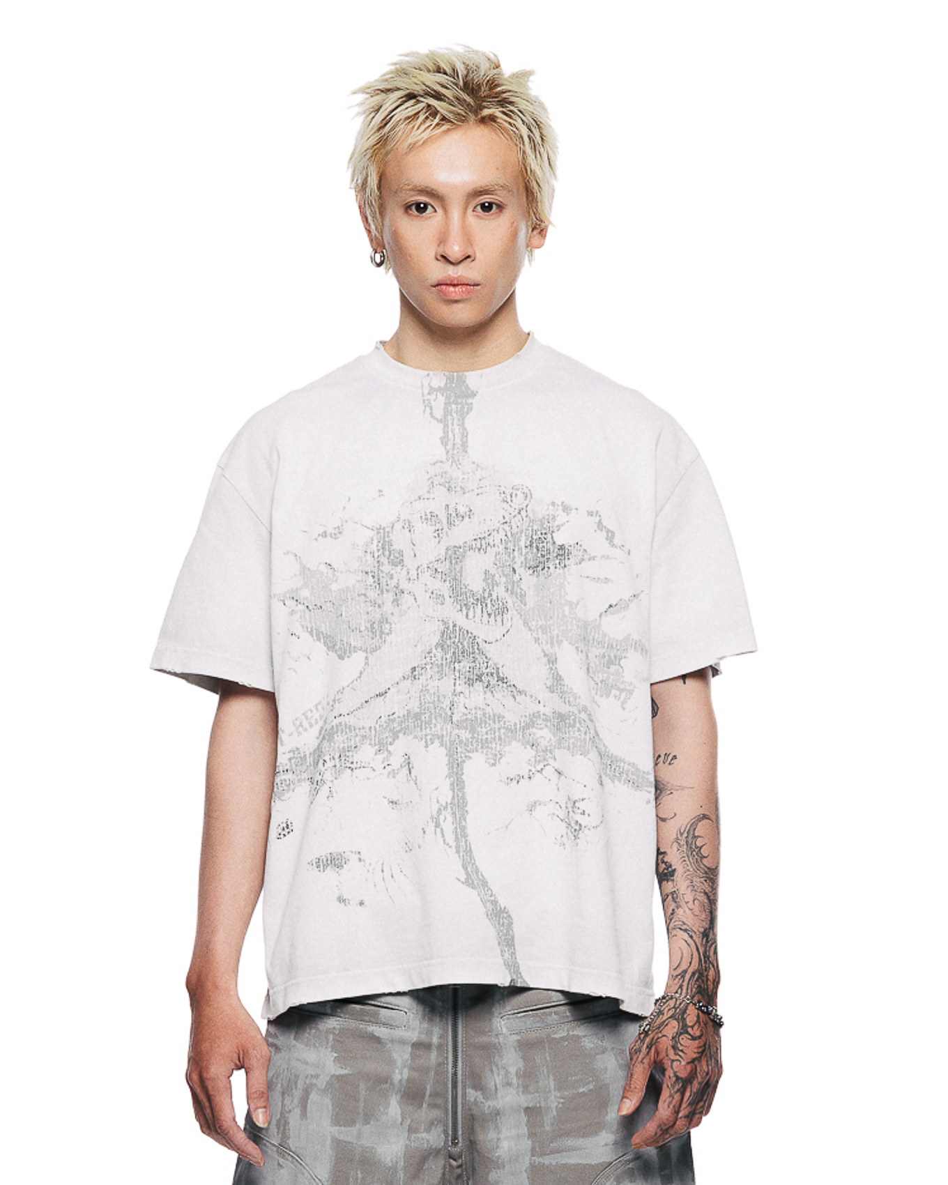 VOLCANOEDX WASHED TEE - White