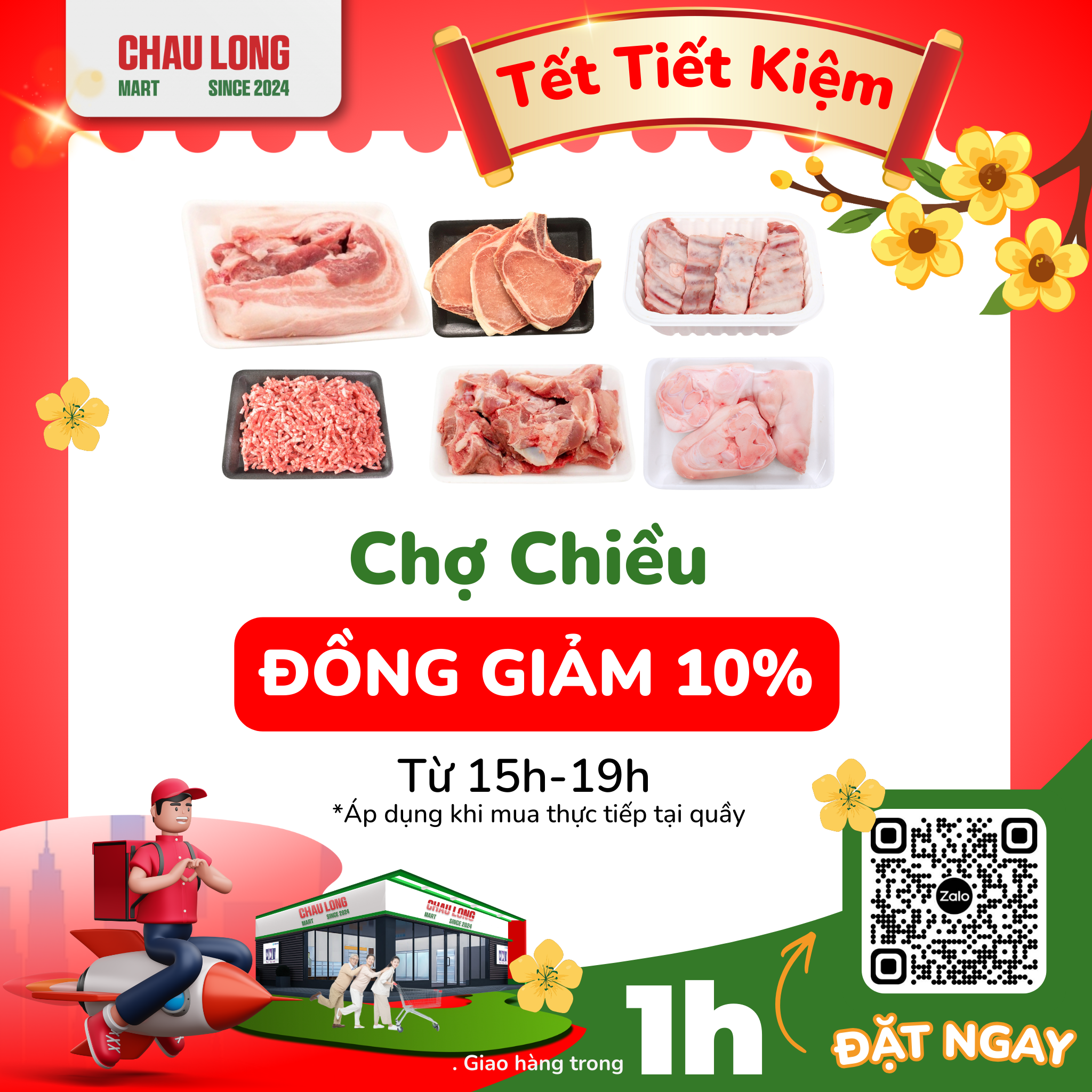 CHIỀU TAN TẦM - GHÉ CHÂU LONG MUA THỊT TƯƠI GIÁ HỜI