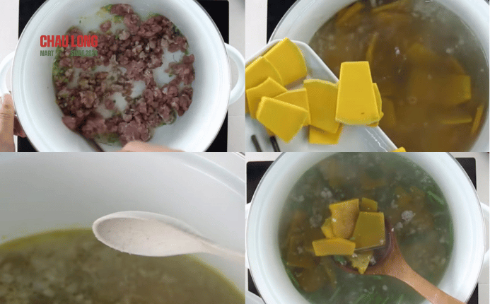 canh bí đỏ