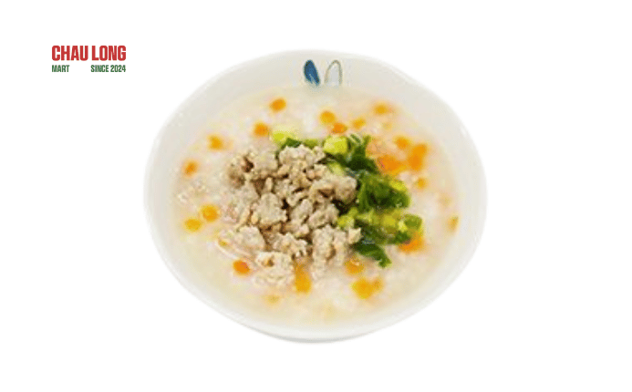 Cháo thịt bằm dinh dưỡng cho bé yêu