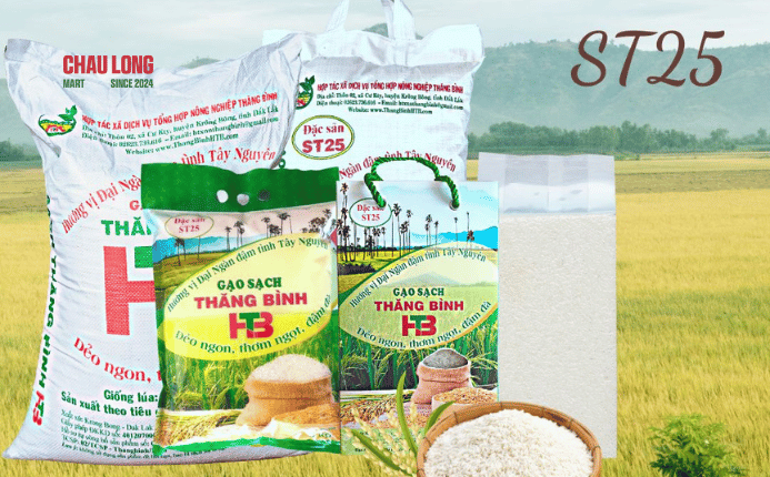 Gạo ST25 Thăng Bình – Hạt gạo ngon nhất thế giới tại Châu Long Mart