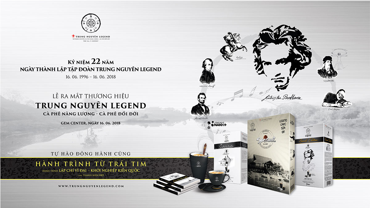 TẬP ĐOÀN TRUNG NGUYÊN LEGEND RA MẮT THƯƠNG HIỆU MỚI TRUNG NGUYÊN LEGEND CÀ PHÊ NĂNG LƯỢNG – CÀ PHÊ ĐỔI ĐỜI