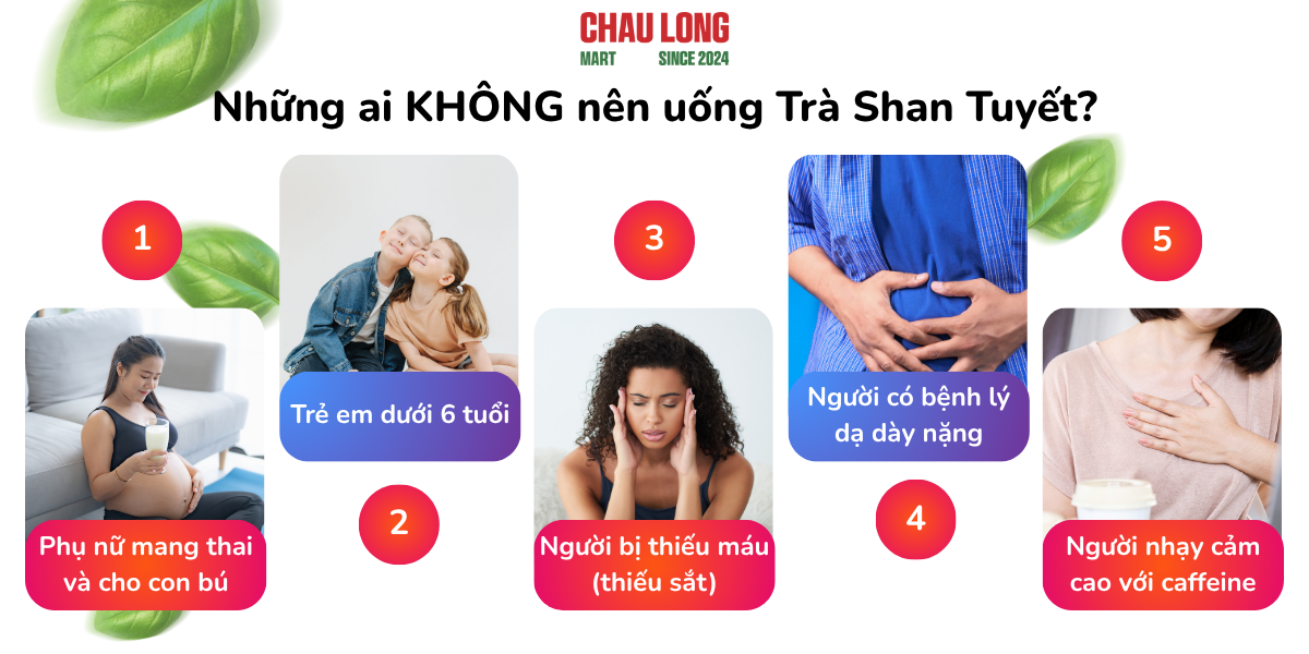 5 nhóm không nênuống trà shan tuyết