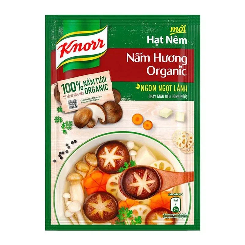 Hạt Nêm Knorr Organic Chay Nấm Hương 170g