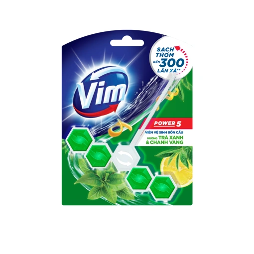 Vim Viên Vệ Sinh Bồn Cầu Hương Trà Xanh & Chanh Vàng 50g
