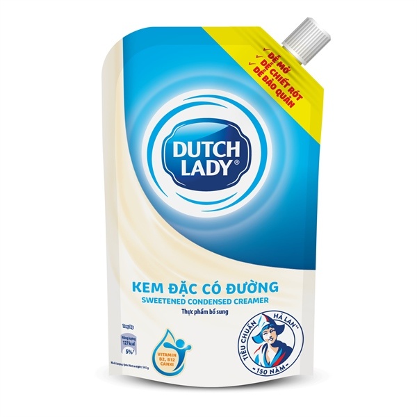 Sữa đặc có đường cô gái Hà Lan, túi (280g).